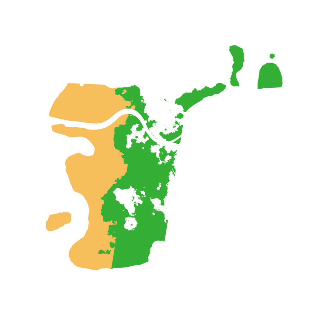 Biome Rust Map: Procedural Map, Size: 2500, Seed: 834925530