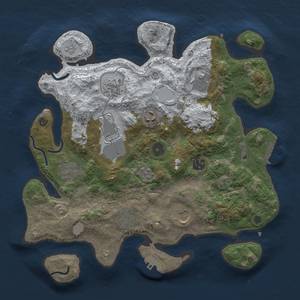 Thumbnail Rust Map: Procedural Map, Size: 3500, Seed: 759344002, 18 Monuments