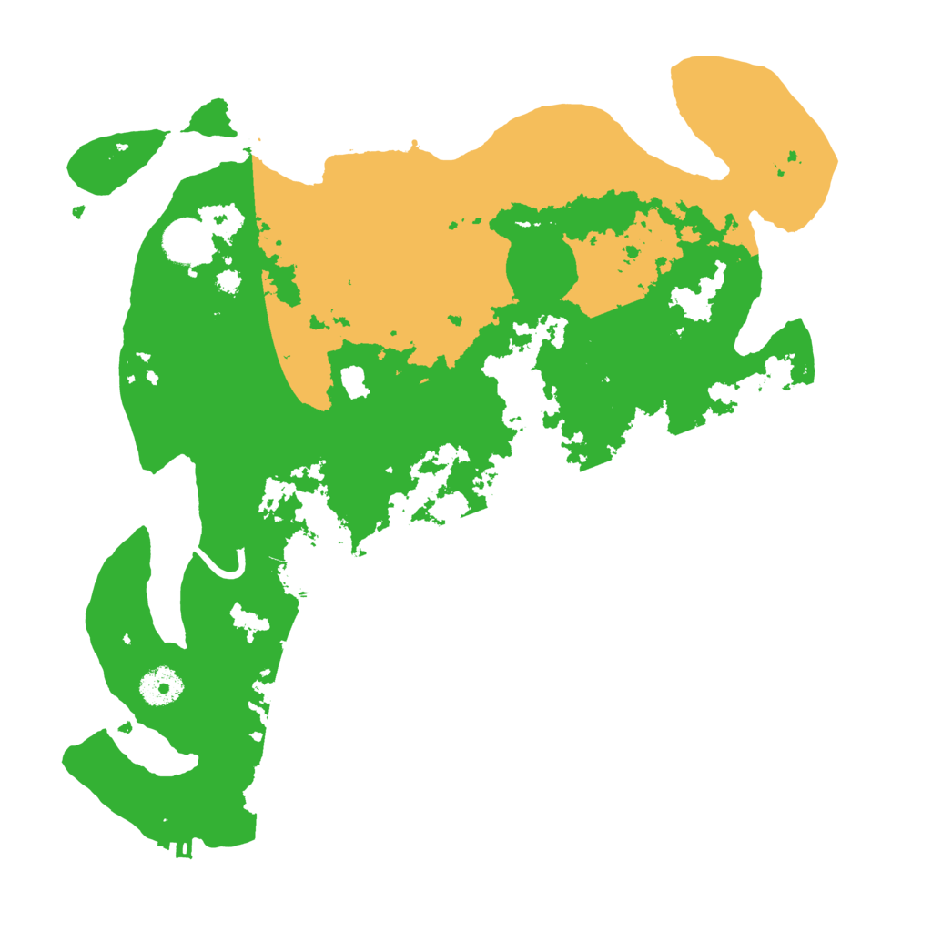 Biome Rust Map: Procedural Map, Size: 3500, Seed: 56743