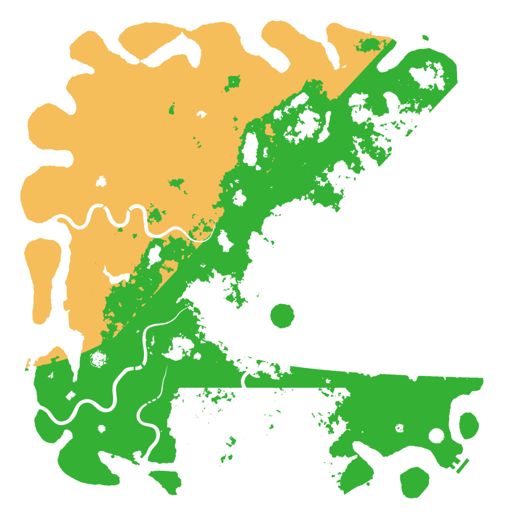 Biome Rust Map: Procedural Map, Size: 6000, Seed: 92535794