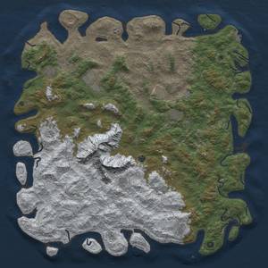 Thumbnail Rust Map: Procedural Map, Size: 6000, Seed: 500, 20 Monuments