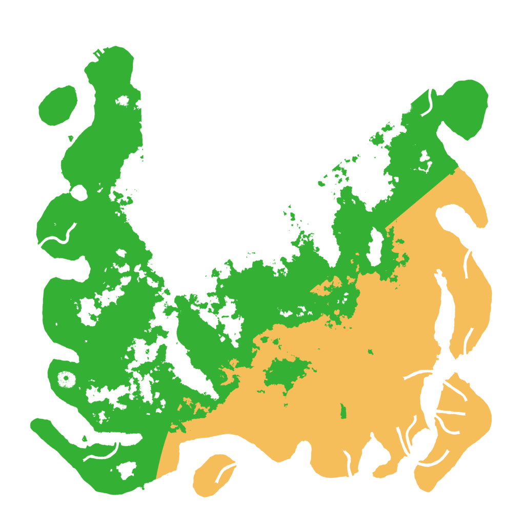 Biome Rust Map: Procedural Map, Size: 4500, Seed: 46665443