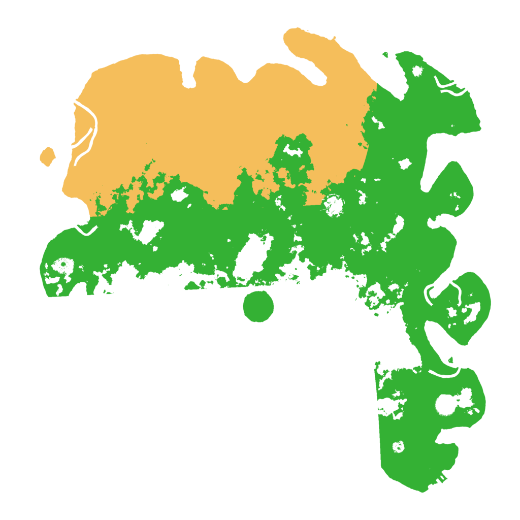 Biome Rust Map: Procedural Map, Size: 4500, Seed: 7555