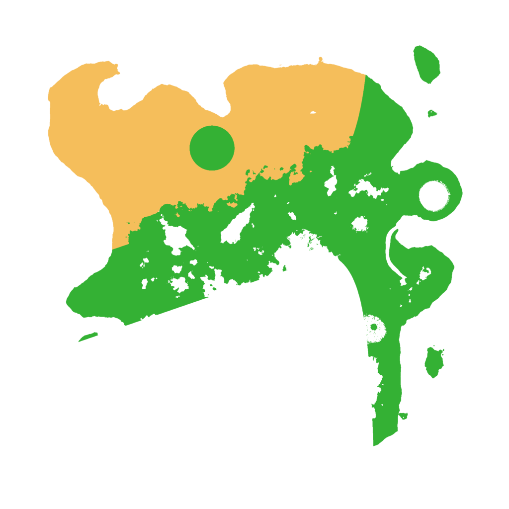 Biome Rust Map: Procedural Map, Size: 3000, Seed: 3245