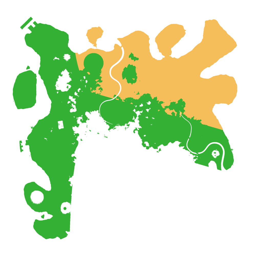 Biome Rust Map: Procedural Map, Size: 3500, Seed: 4274