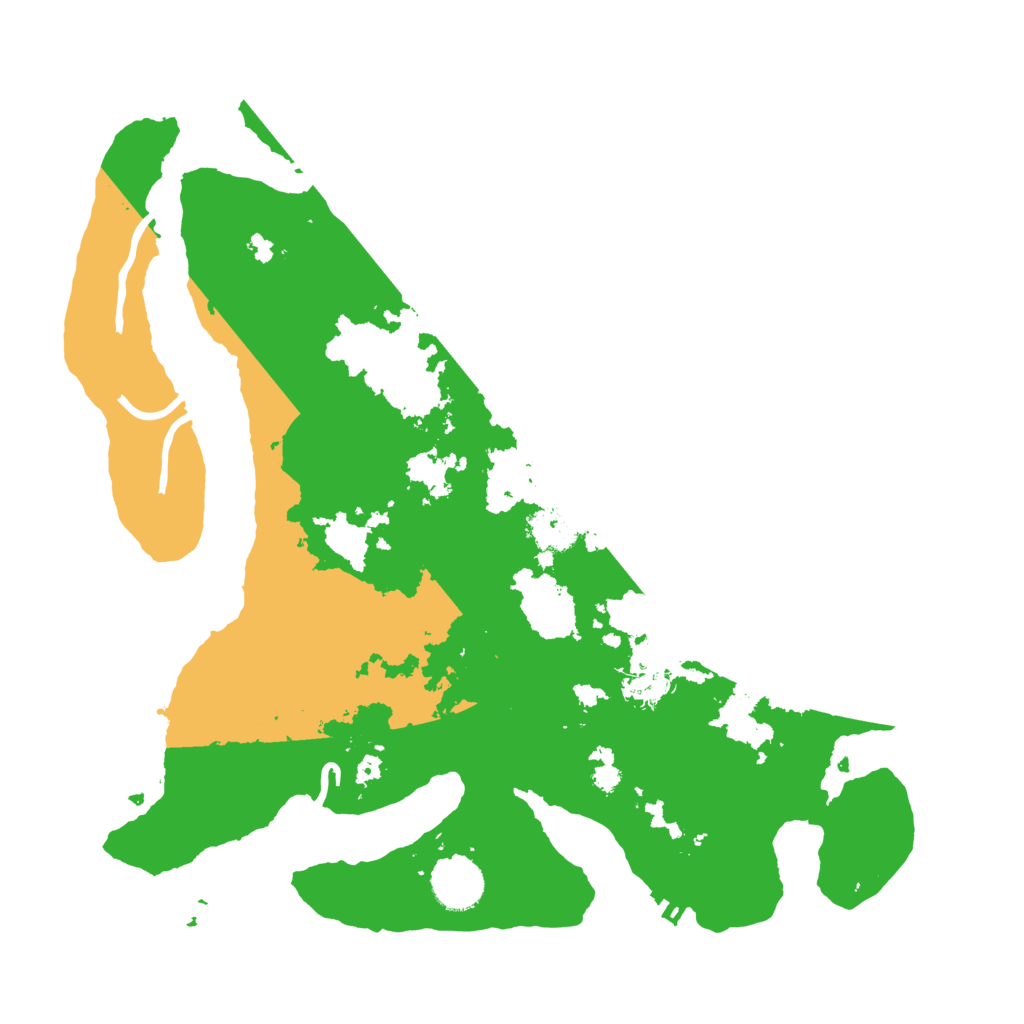 Biome Rust Map: Procedural Map, Size: 3500, Seed: 24000