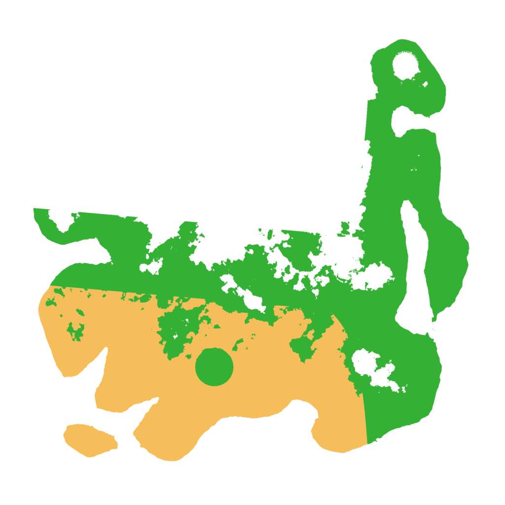 Biome Rust Map: Barren, Size: 3500, Seed: 1425642804