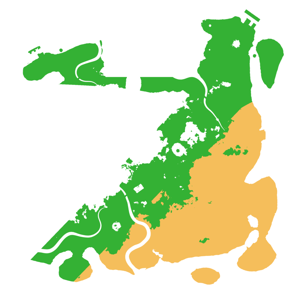Biome Rust Map: Procedural Map, Size: 3600, Seed: 1324