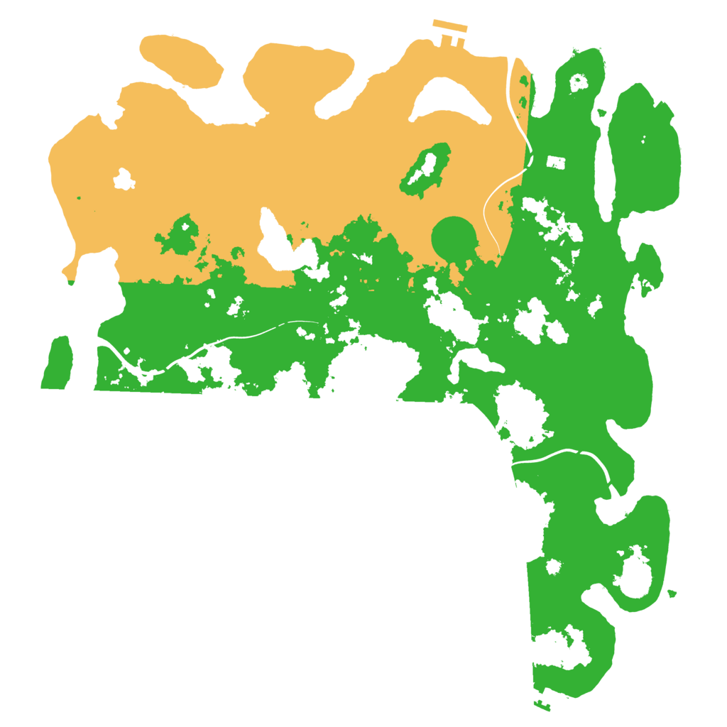 Biome Rust Map: Procedural Map, Size: 4250, Seed: 1221108333
