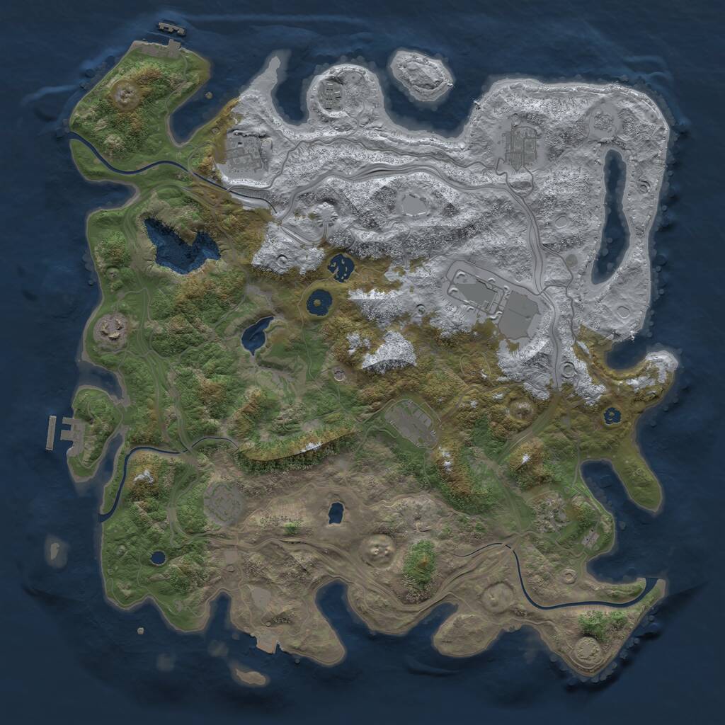 Rust Map: Procedural Map, Size: 4250, Seed: 5321571, 15 Monuments