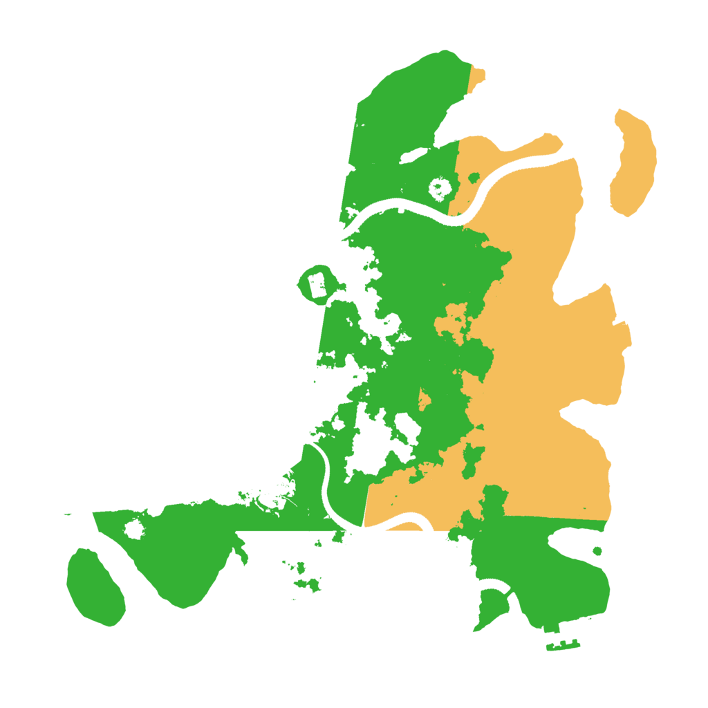Biome Rust Map: Procedural Map, Size: 3200, Seed: 6097312