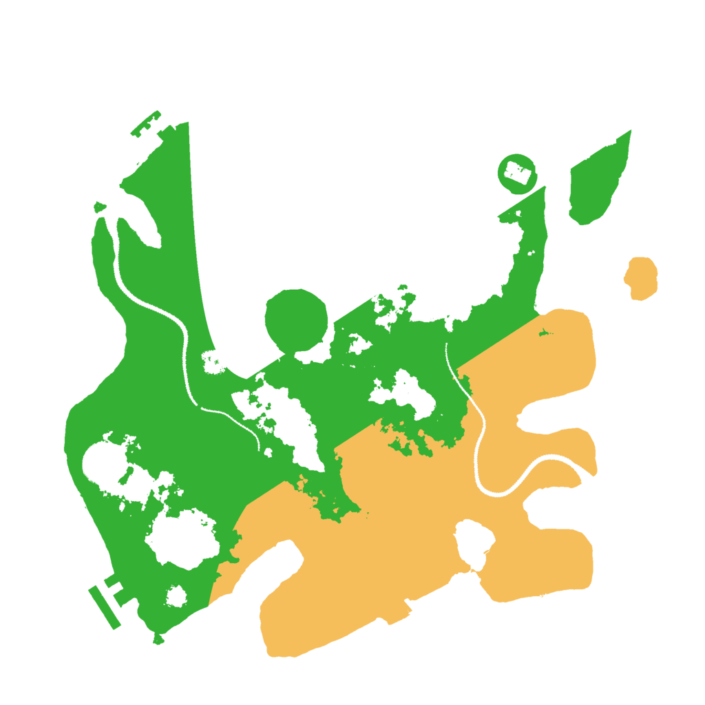 Biome Rust Map: Procedural Map, Size: 3000, Seed: 8495