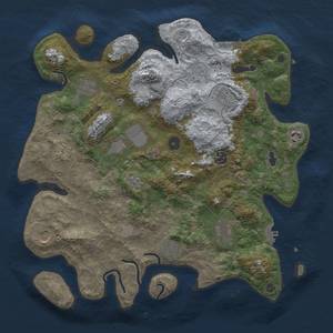 Thumbnail Rust Map: Procedural Map, Size: 3850, Seed: 1257901113, 17 Monuments