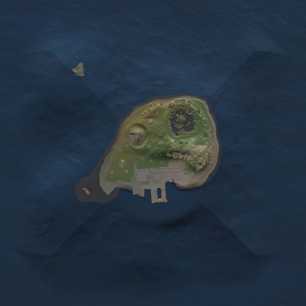 Rust Map: Procedural Map, Size: 1200, Seed: 2051776900, 4 Monuments