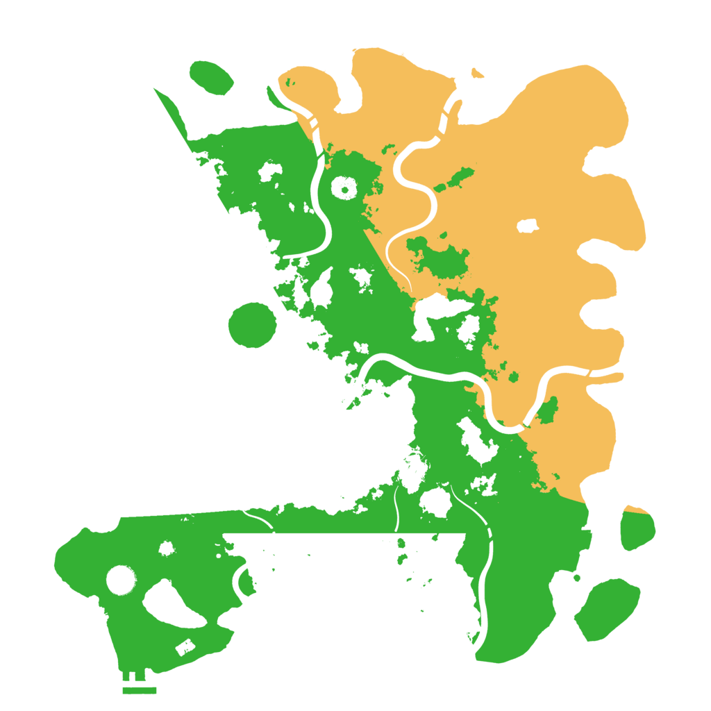 Biome Rust Map: Procedural Map, Size: 4250, Seed: 5232399