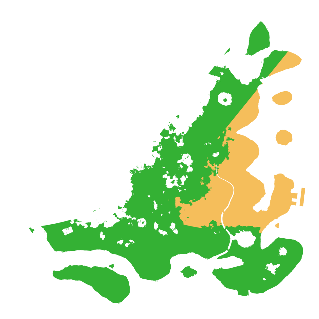 Biome Rust Map: Procedural Map, Size: 3500, Seed: 12183010