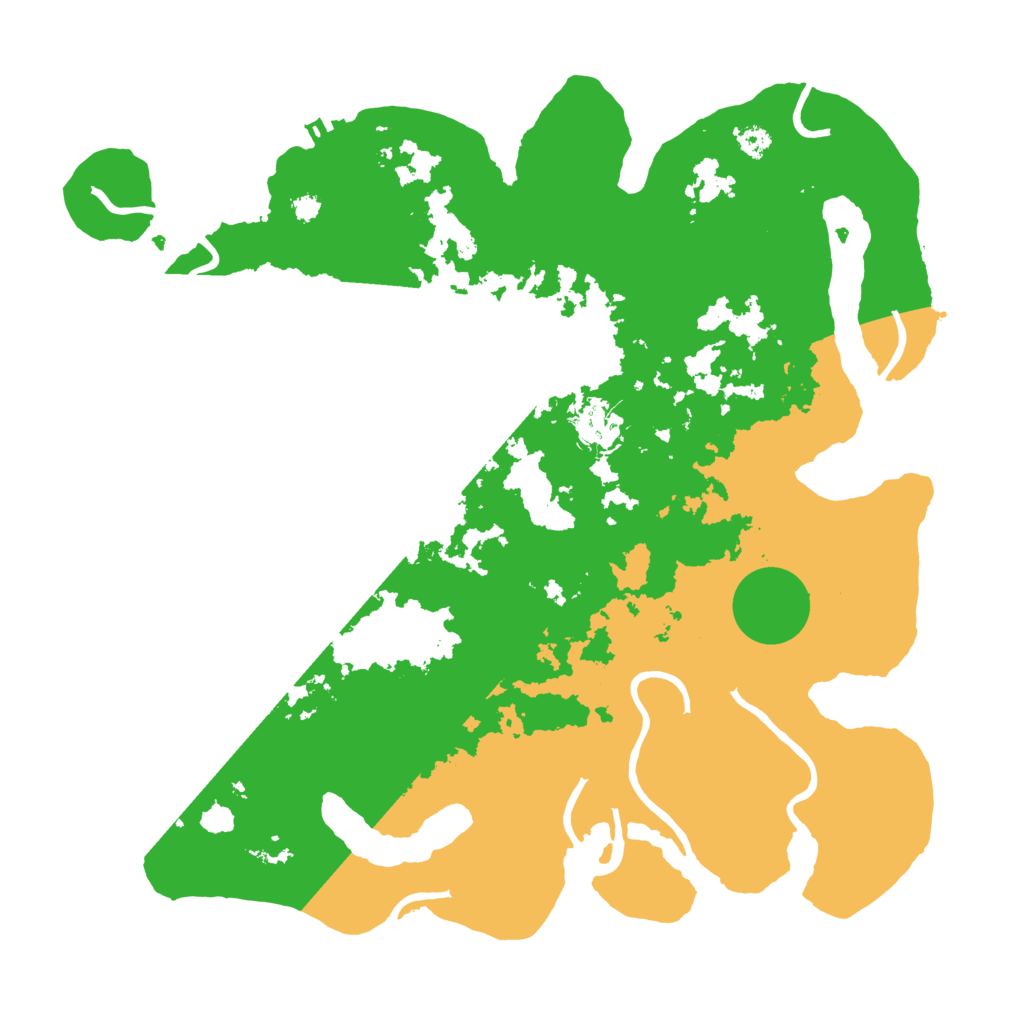 Biome Rust Map: Procedural Map, Size: 3500, Seed: 2634