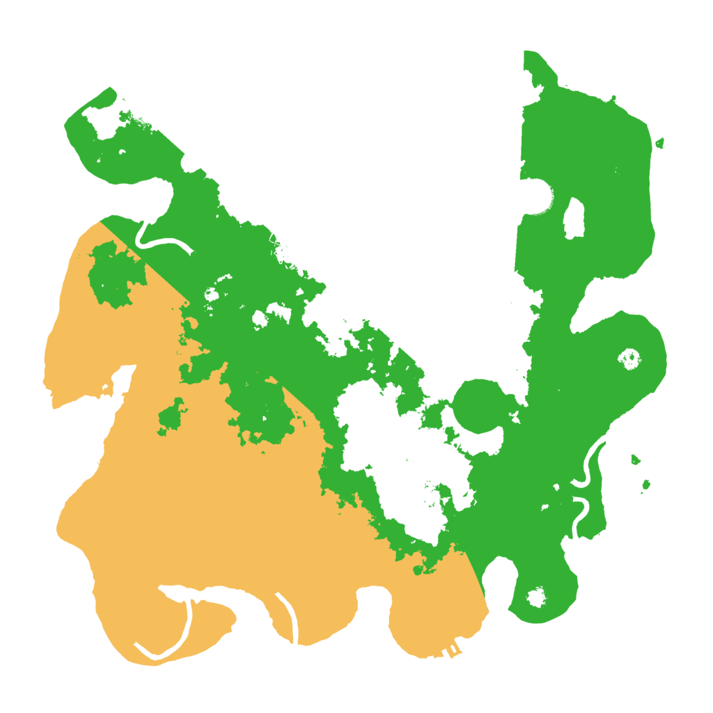 Biome Rust Map: Procedural Map, Size: 3500, Seed: 45897564