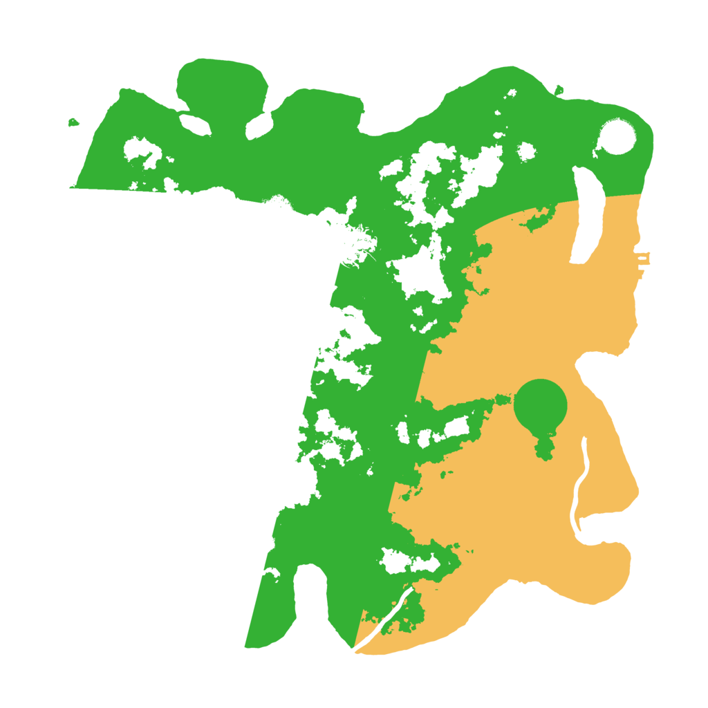 Biome Rust Map: Procedural Map, Size: 3500, Seed: 1100135841