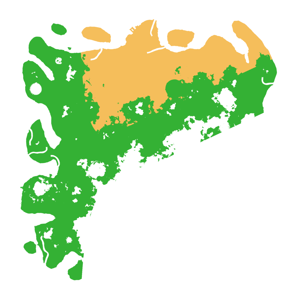 Biome Rust Map: Procedural Map, Size: 4500, Seed: 658555