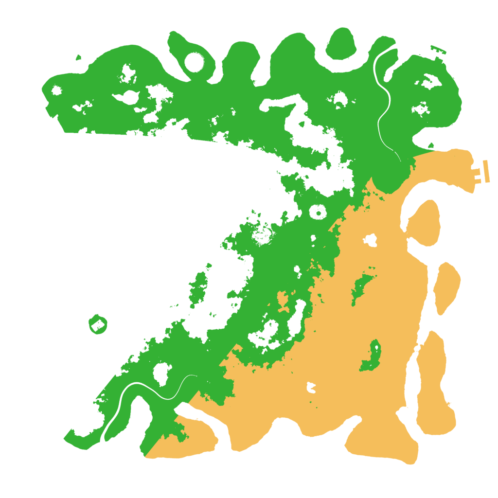 Biome Rust Map: Procedural Map, Size: 4500, Seed: 128483581