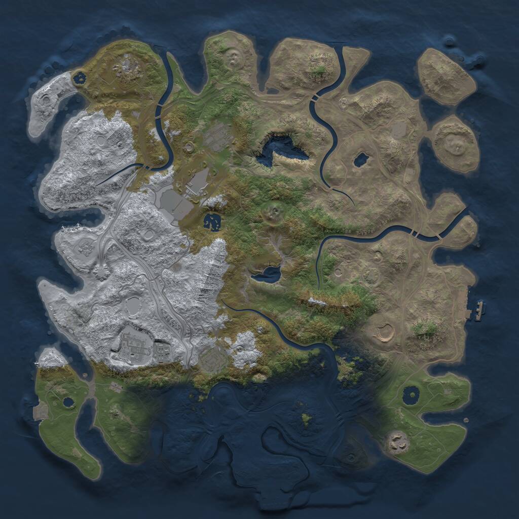 Rust Map: Procedural Map, Size: 4250, Seed: 4326906, 15 Monuments