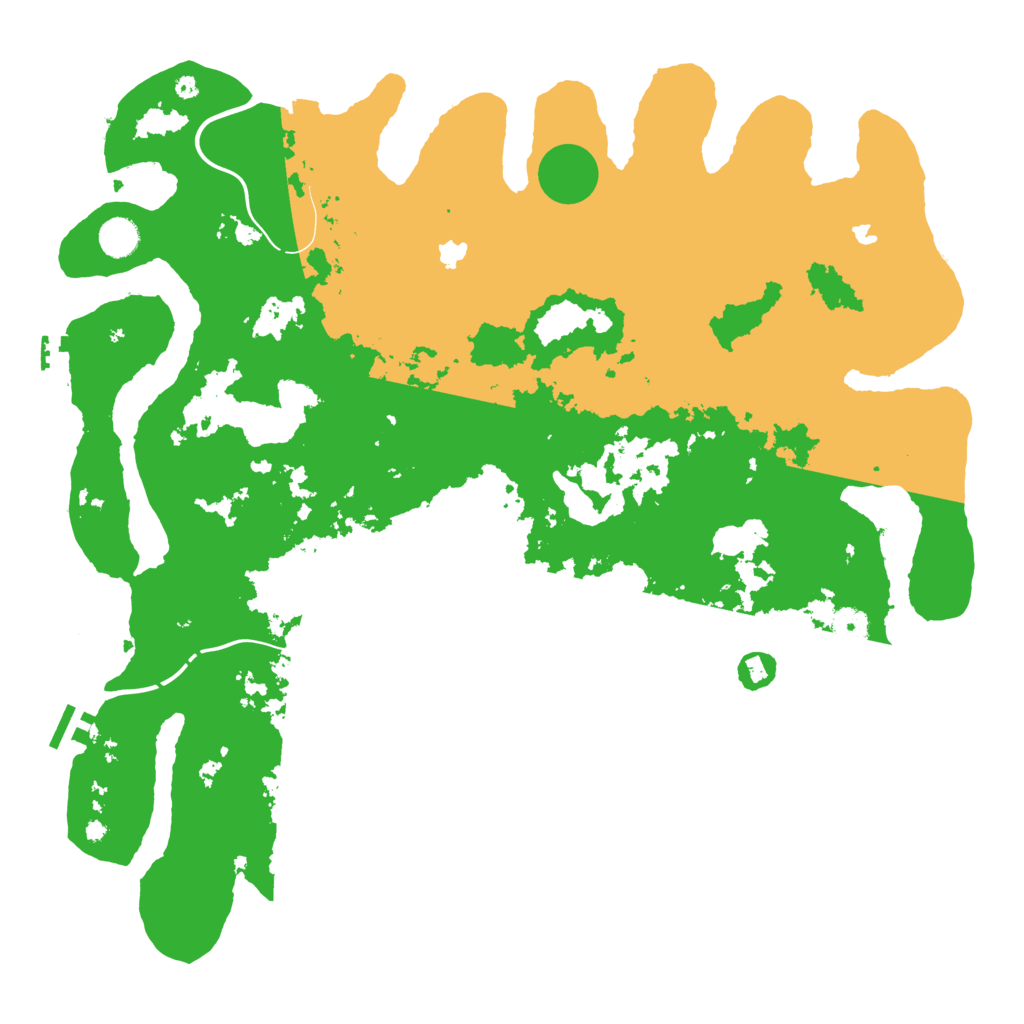 Biome Rust Map: Procedural Map, Size: 4500, Seed: 4577972