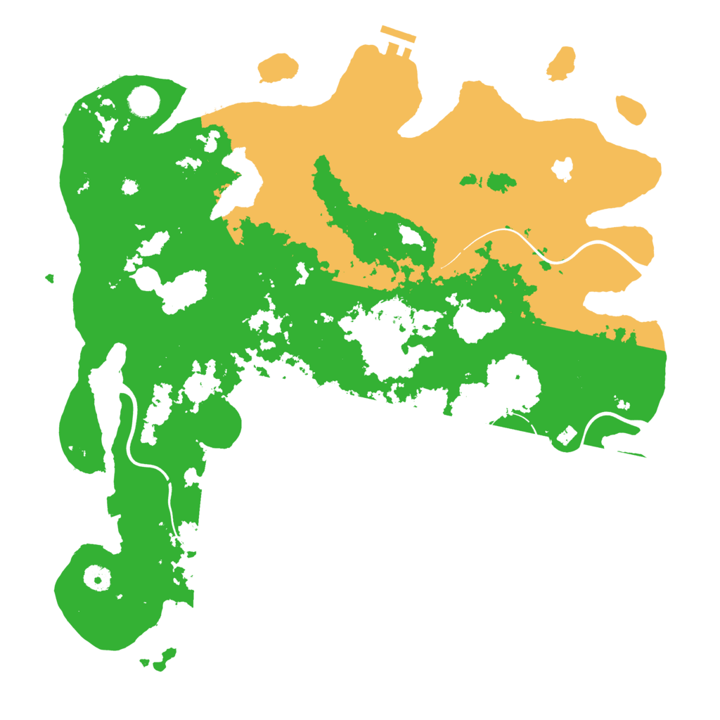 Biome Rust Map: Procedural Map, Size: 4050, Seed: 536194142