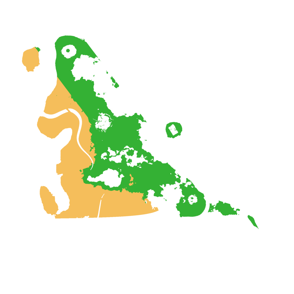 Biome Rust Map: Procedural Map, Size: 3200, Seed: 7689572