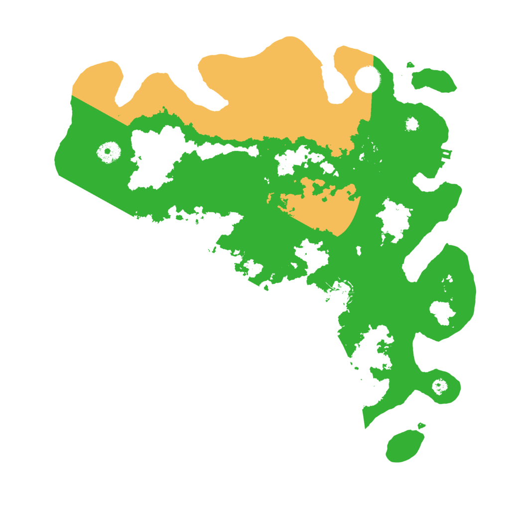 Biome Rust Map: Procedural Map, Size: 3501, Seed: 18480