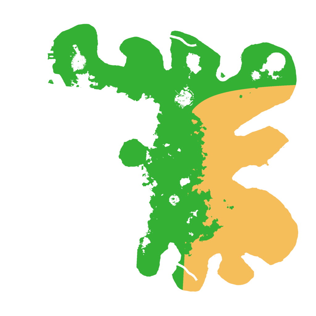 Biome Rust Map: Procedural Map, Size: 3200, Seed: 535485