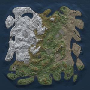 Thumbnail Rust Map: Procedural Map, Size: 4250, Seed: 119223, 19 Monuments