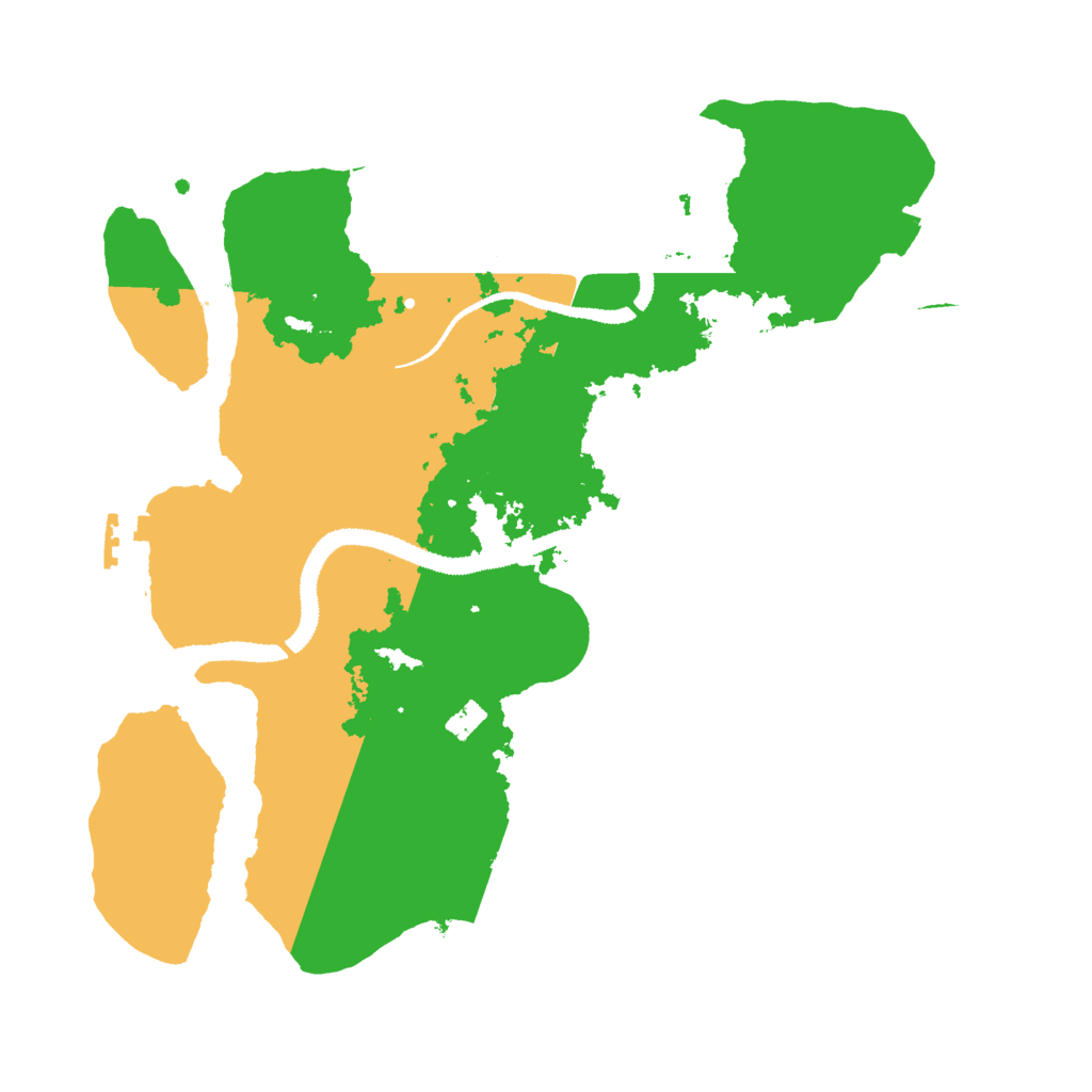 Biome Rust Map: Procedural Map, Size: 3000, Seed: 4206969