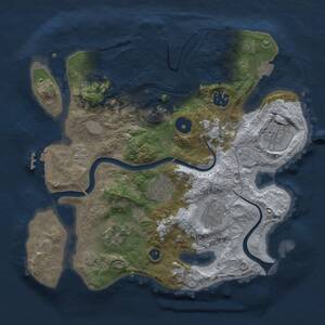 Thumbnail Rust Map: Procedural Map, Size: 3000, Seed: 4206969, 12 Monuments