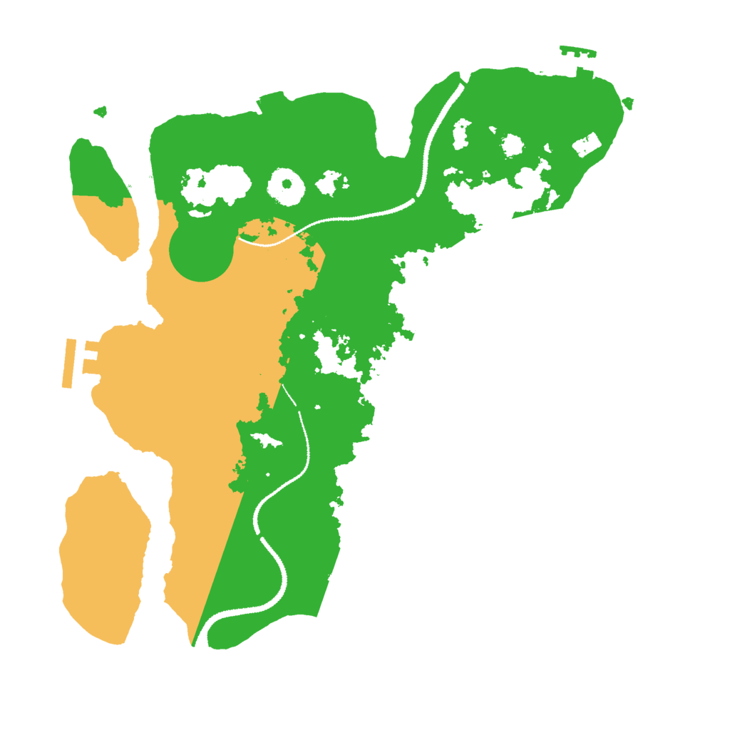 Biome Rust Map: Procedural Map, Size: 3000, Seed: 4206969