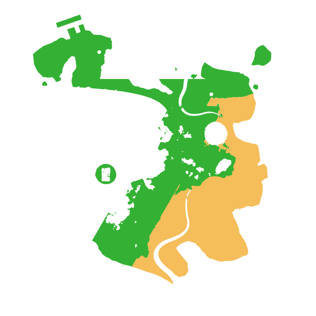 Biome Rust Map: Procedural Map, Size: 2500, Seed: 1649253124