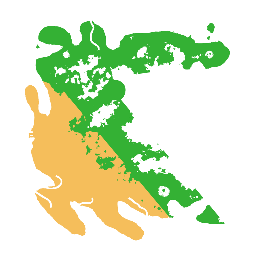 Biome Rust Map: Procedural Map, Size: 3500, Seed: 4849