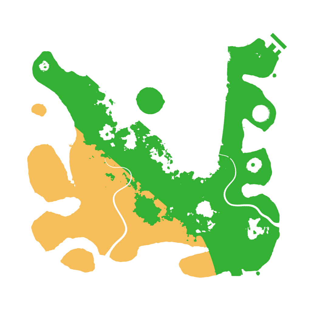 Biome Rust Map: Procedural Map, Size: 3200, Seed: 4723414