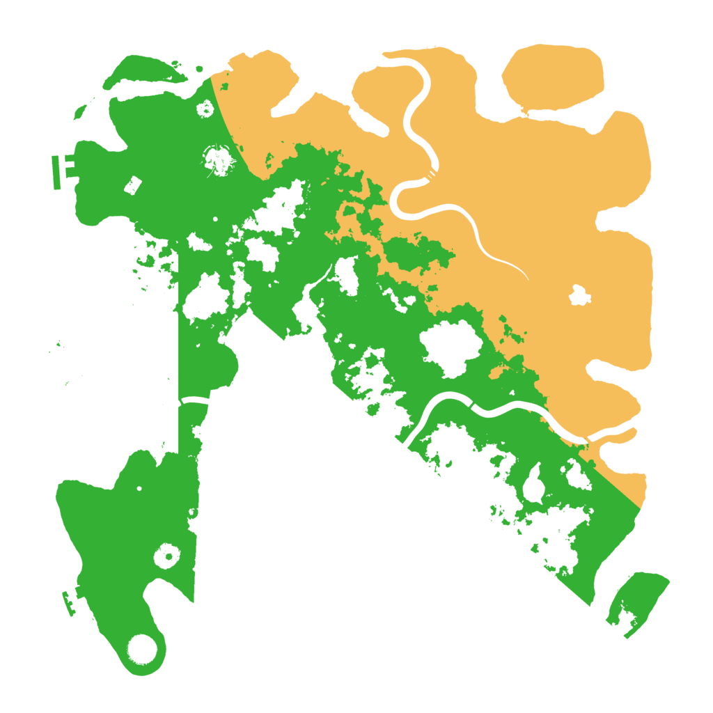 Biome Rust Map: Procedural Map, Size: 4250, Seed: 122377