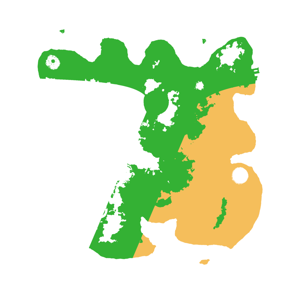 Biome Rust Map: Procedural Map, Size: 3200, Seed: 3291685