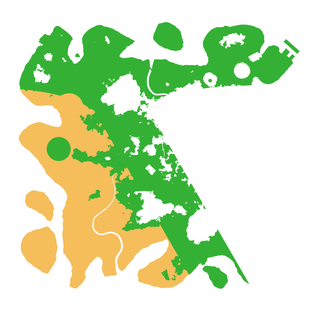 Biome Rust Map: Procedural Map, Size: 3500, Seed: 156710281