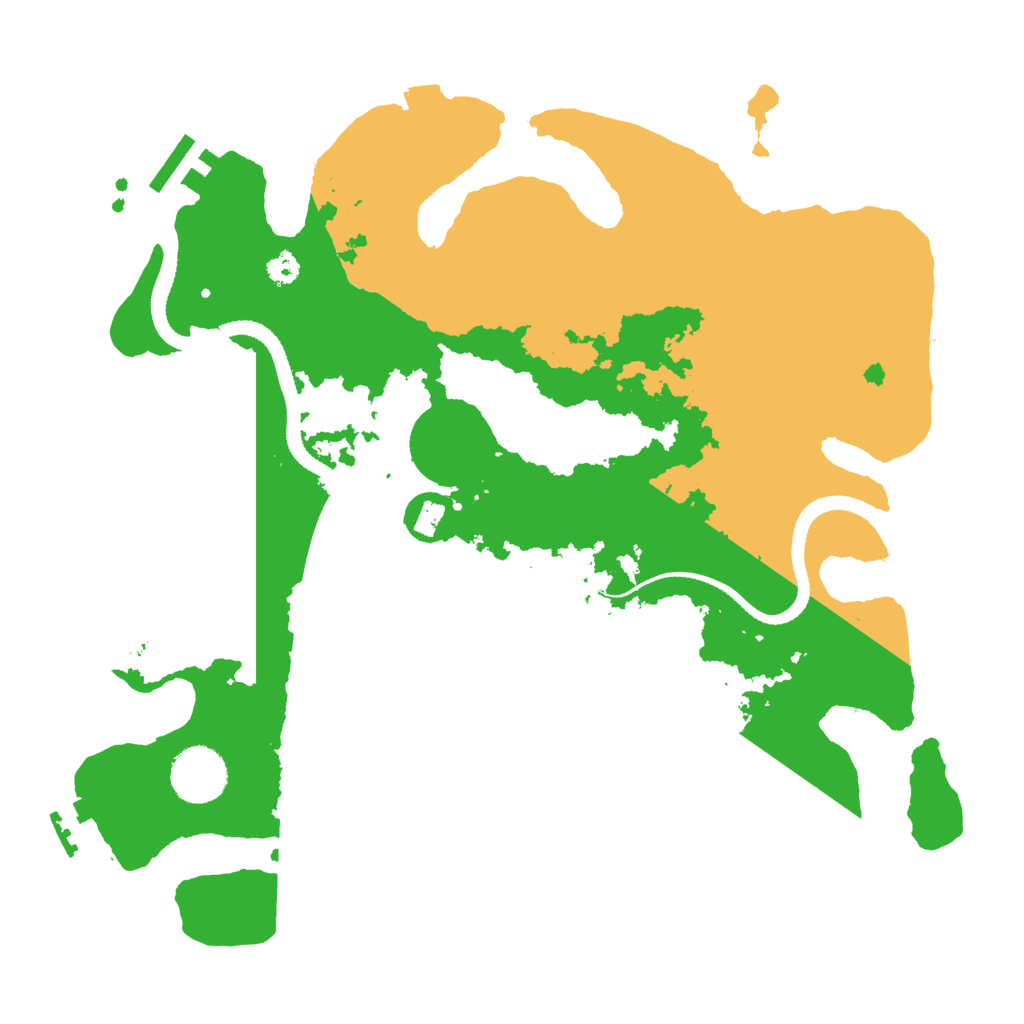 Biome Rust Map: Procedural Map, Size: 3250, Seed: 2392090