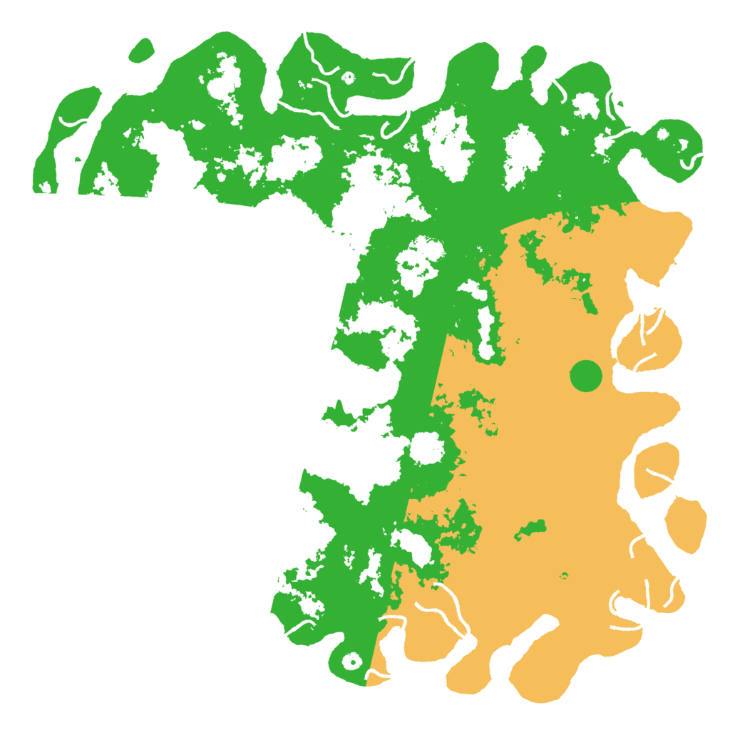 Biome Rust Map: Procedural Map, Size: 6000, Seed: 1000