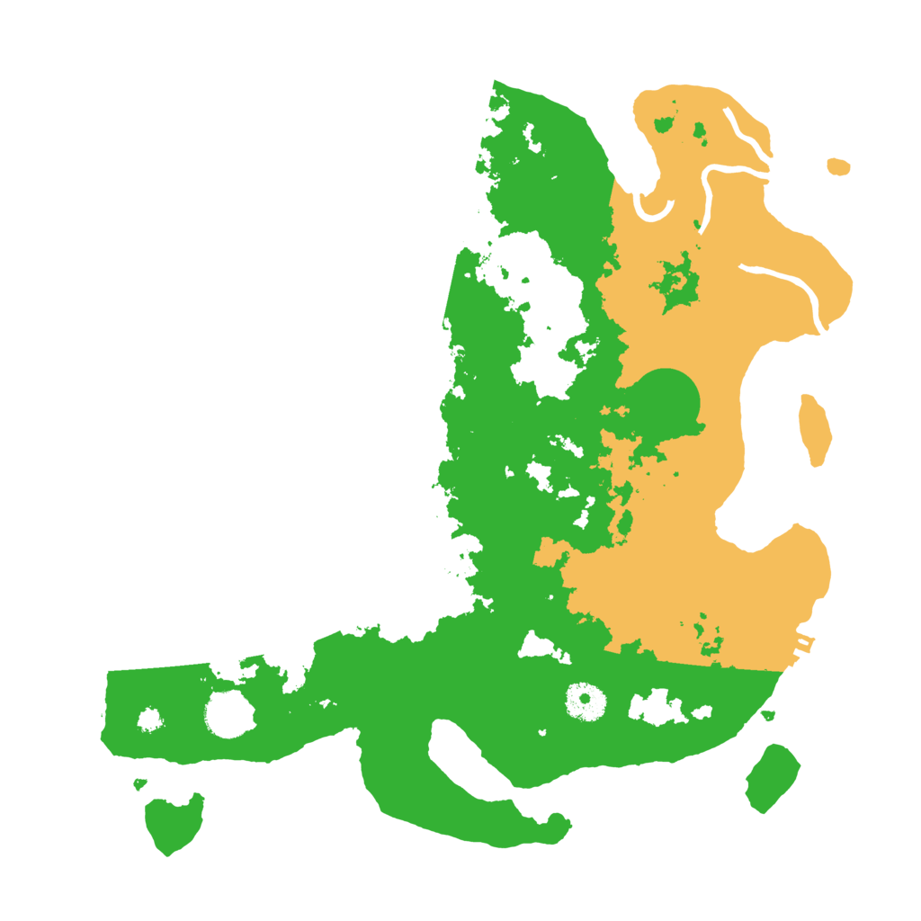 Biome Rust Map: Procedural Map, Size: 3500, Seed: 164518731