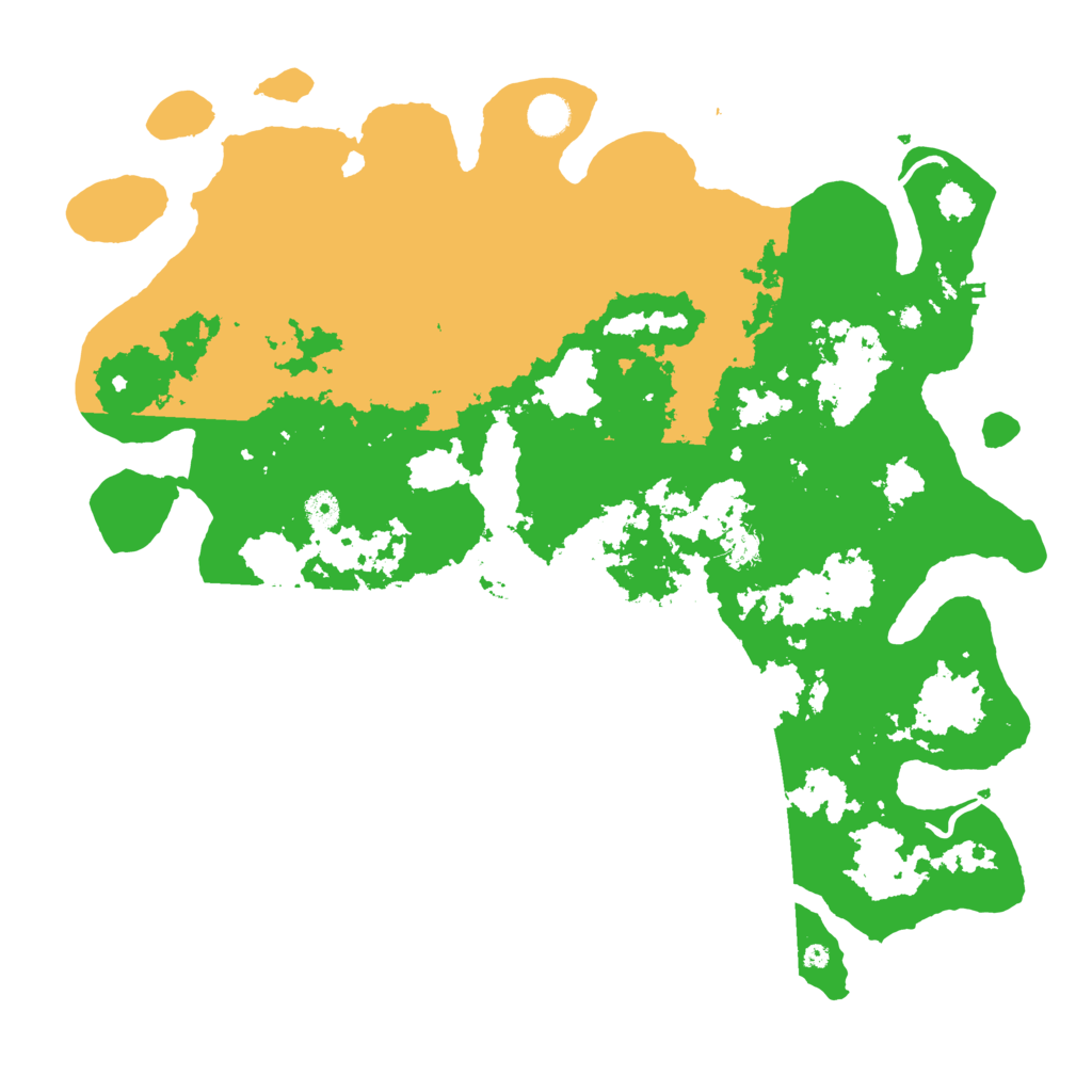 Biome Rust Map: Procedural Map, Size: 4500, Seed: 54434534