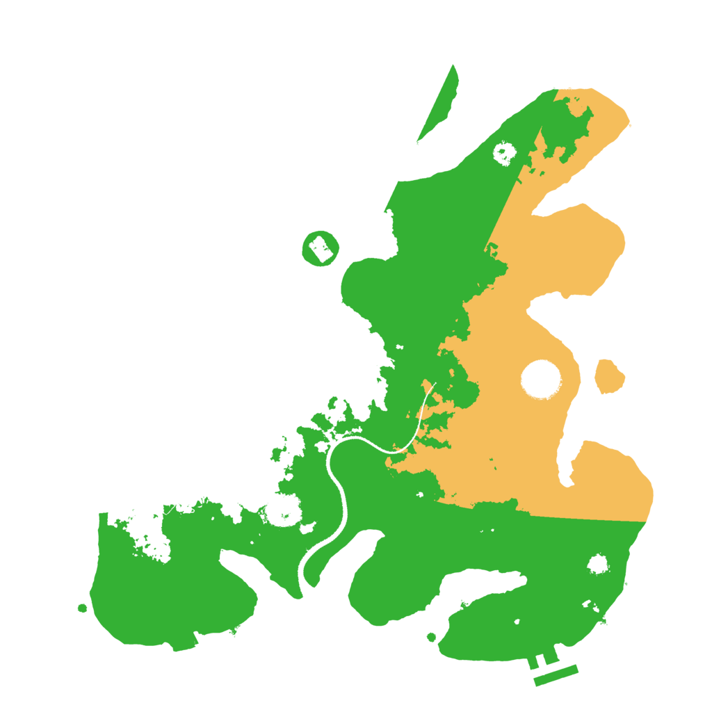 Biome Rust Map: Procedural Map, Size: 3200, Seed: 265525