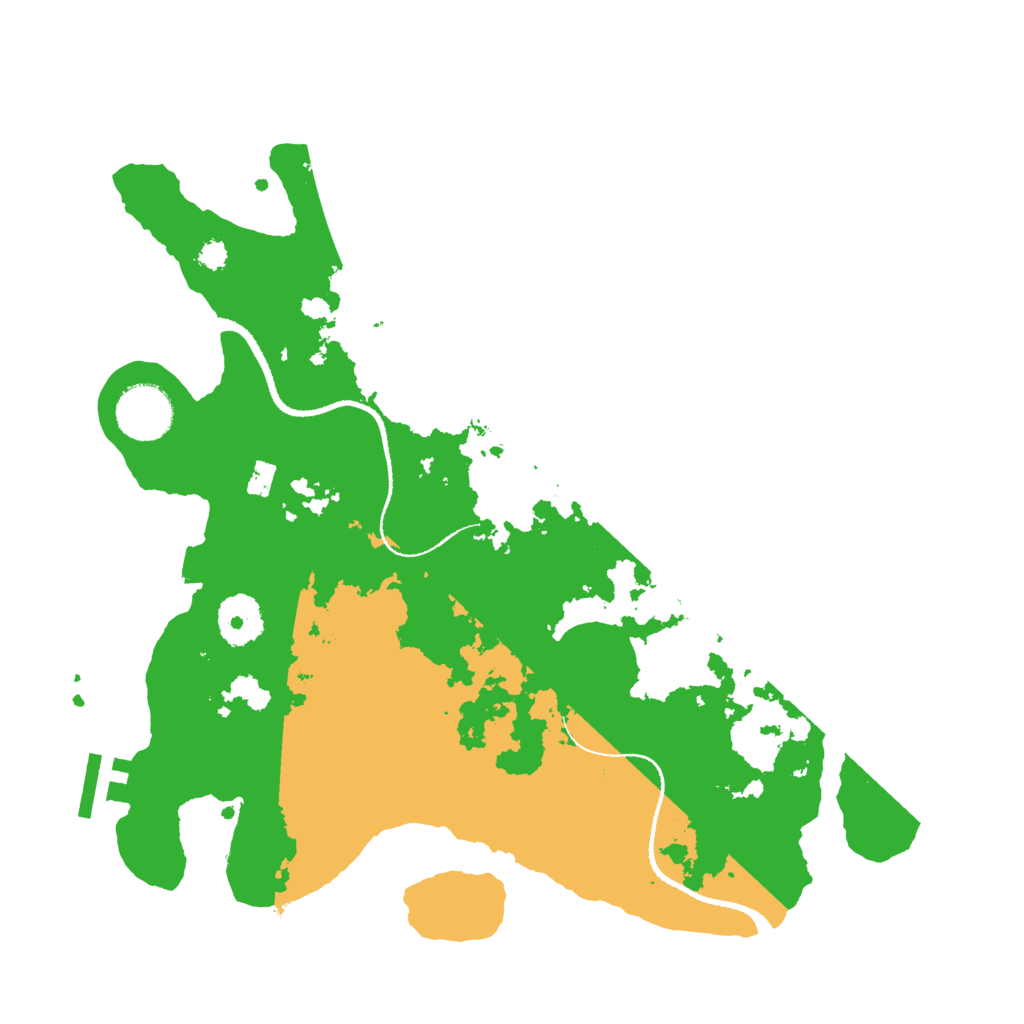 Biome Rust Map: Procedural Map, Size: 3200, Seed: 3876164