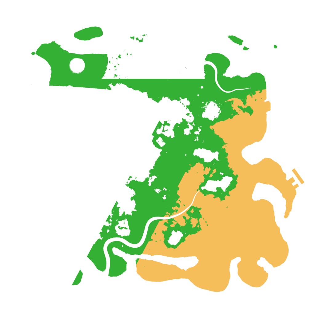 Biome Rust Map: Procedural Map, Size: 3700, Seed: 6432