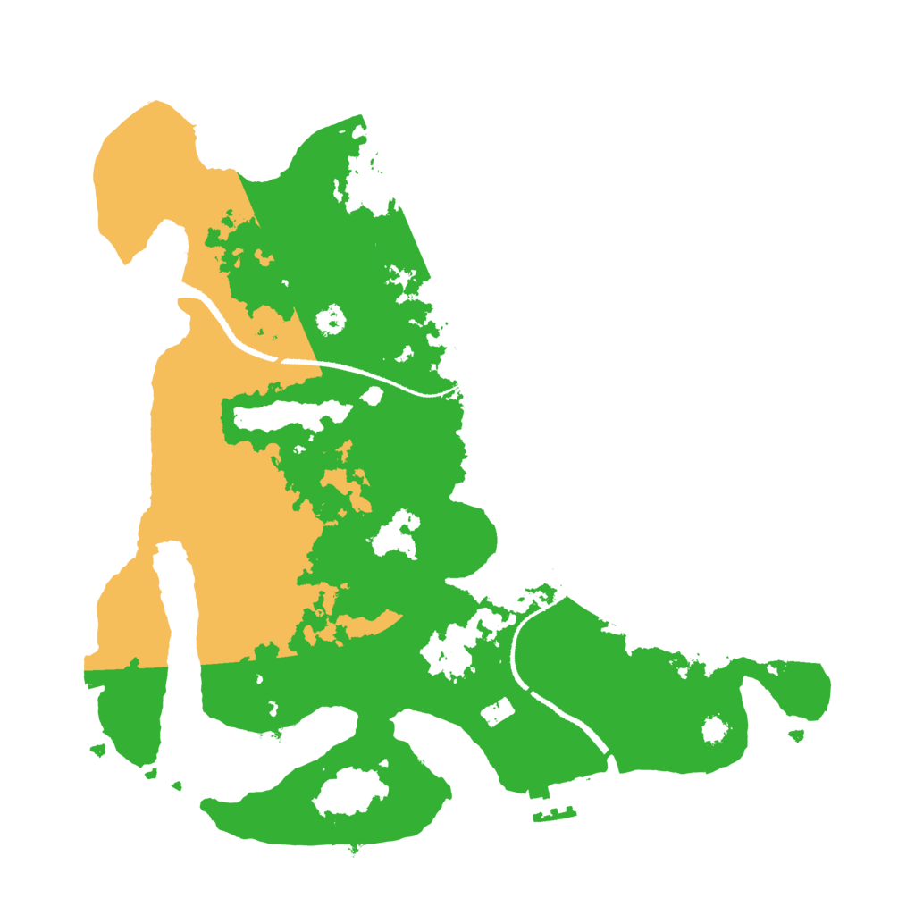 Biome Rust Map: Procedural Map, Size: 3200, Seed: 5339076