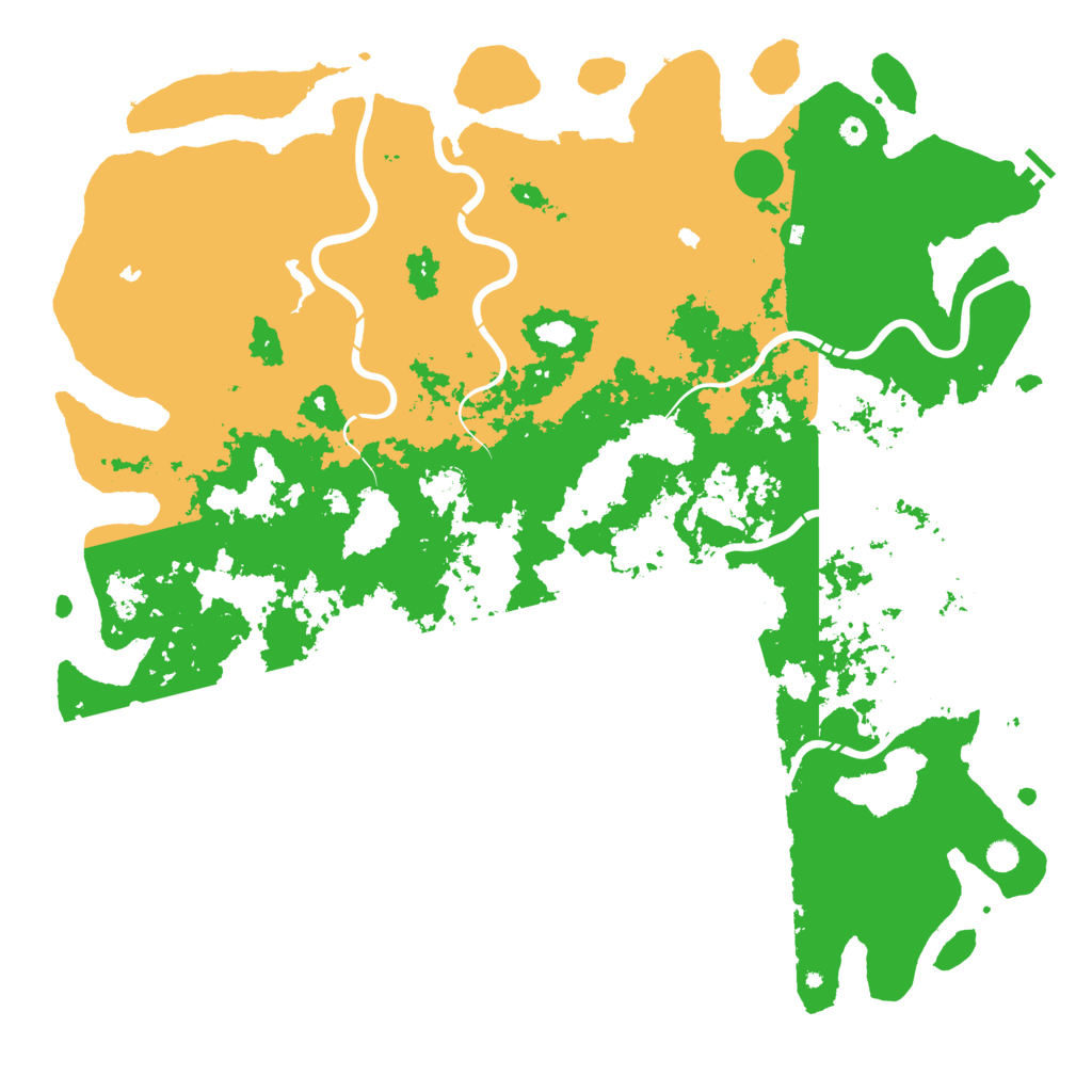 Biome Rust Map: Procedural Map, Size: 6000, Seed: 132153